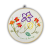 Quadro Bastidor Flores – Tamanho 25 cm Bordado à Mão