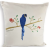 Capa de almofada Arara Azul – 45×45 bordada à mão