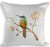 Capa de almofada Ariramba na Flor do Pequi – 45×45 bordada à mão